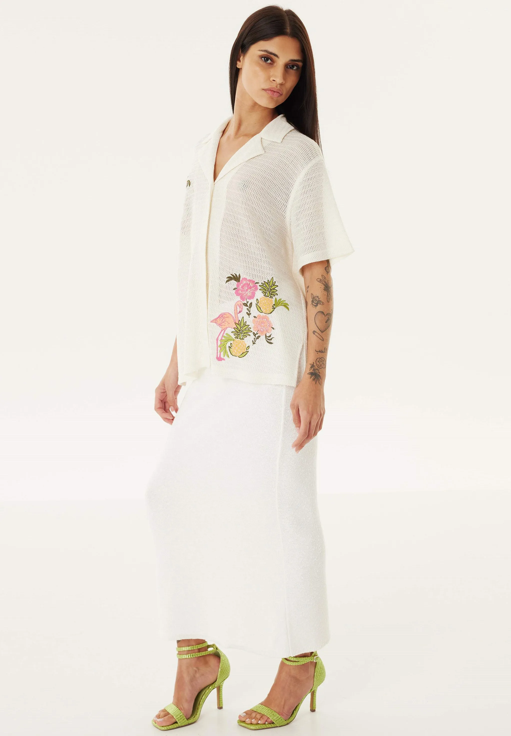 RELAXED FIT EMBROIDERED - Camicia