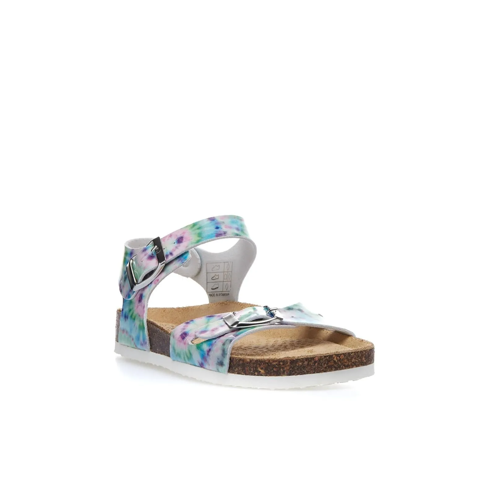 Sandali bimba stampa multicolor tye and dye