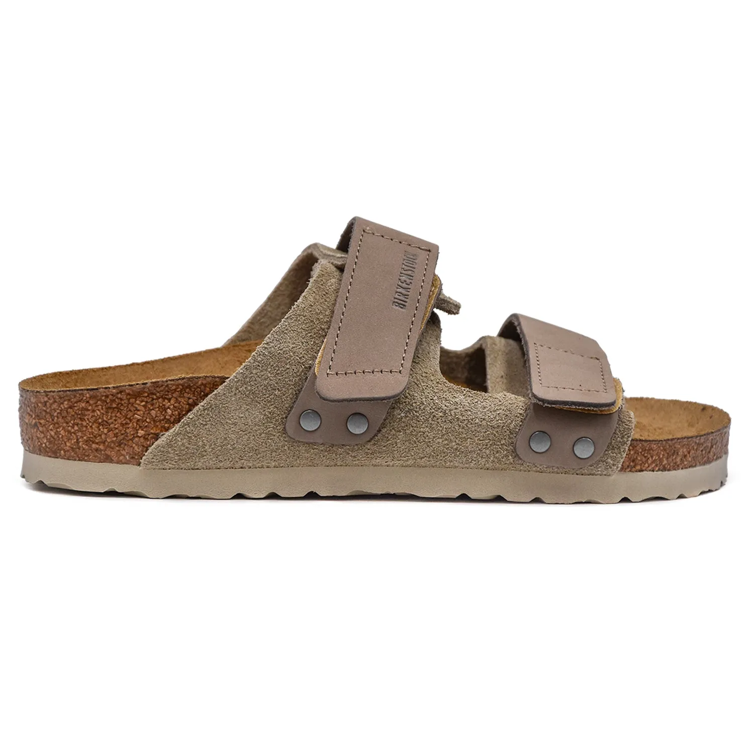 Sandali Birkenstock Uji Taupe Dal Design A Doppio Giro Donna