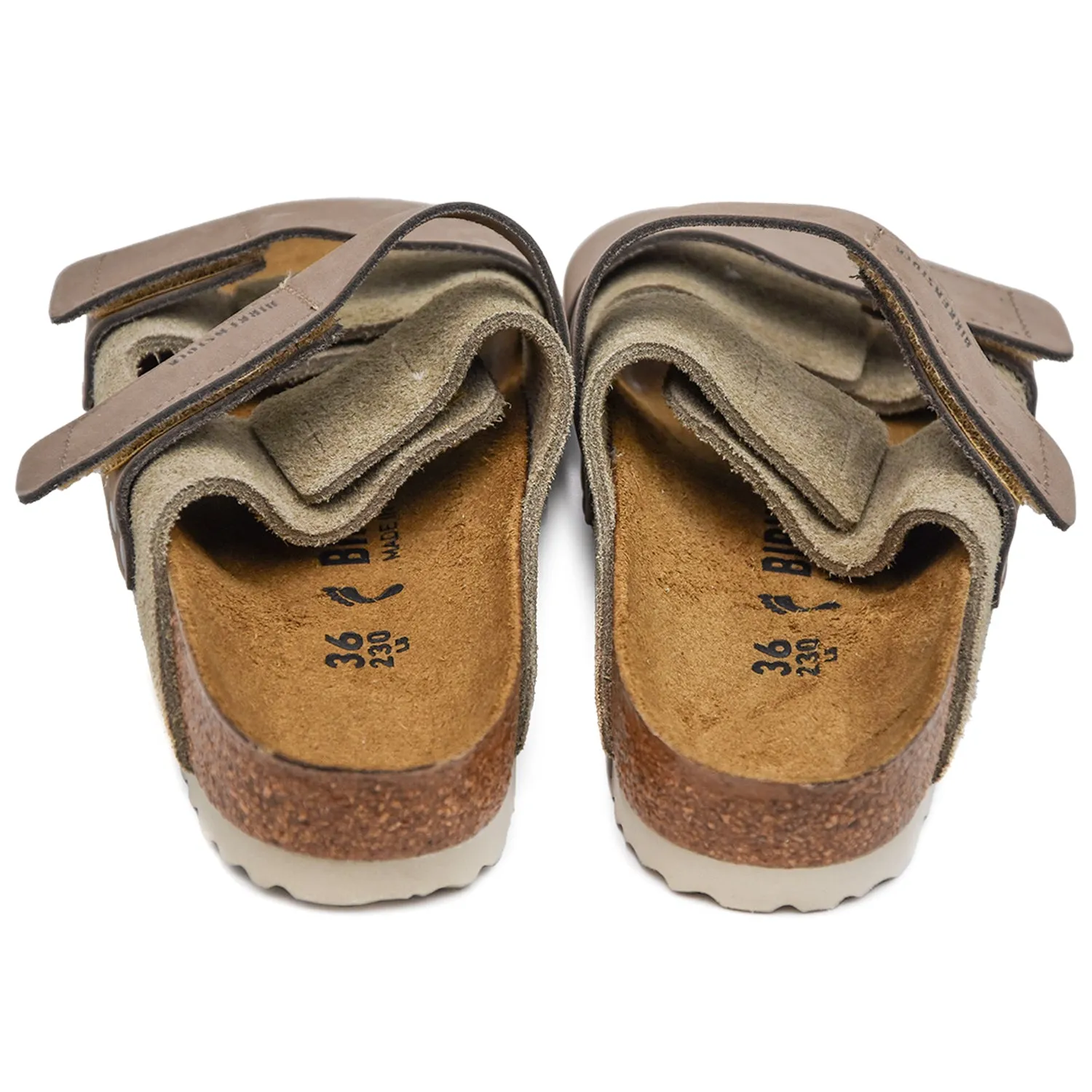 Sandali Birkenstock Uji Taupe Dal Design A Doppio Giro Donna