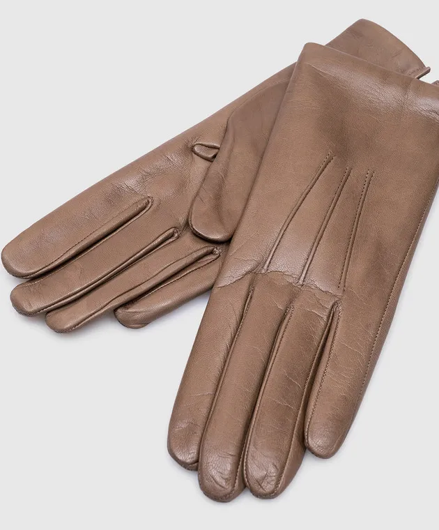 Sermoneta Gloves Guanti in pelle beige B27