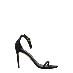 Stuart Weitzman Sandali Donna Cristallo Nero