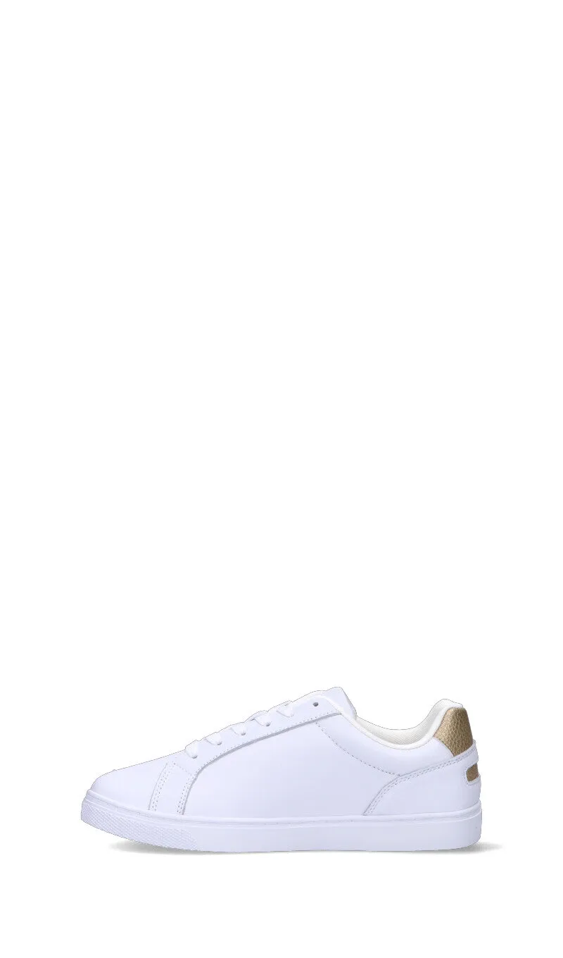 TOMMY HILFIGER Sneaker donna bianca/oro in pelle