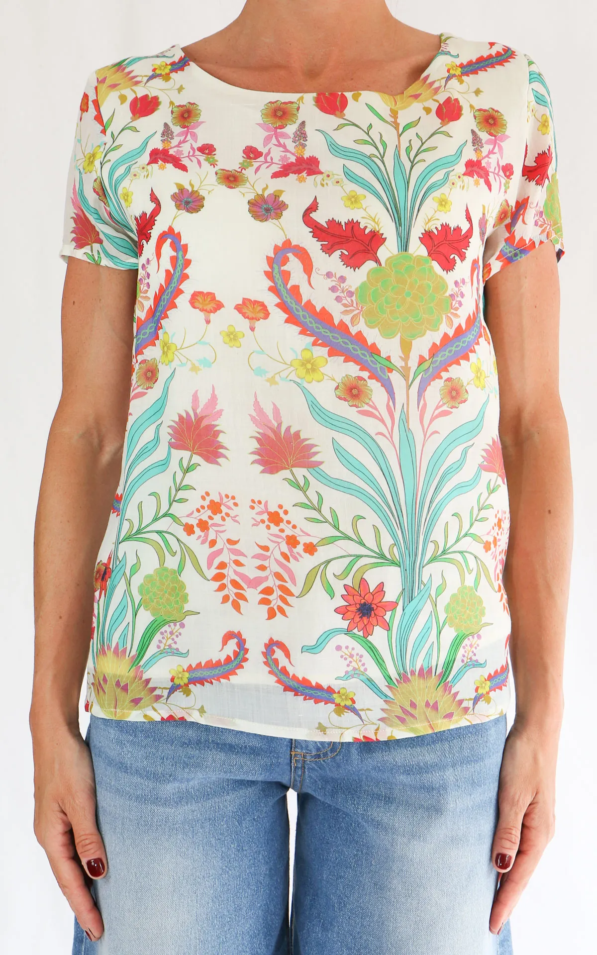 Wu’Side – Blusa fantasia ramié – Burro