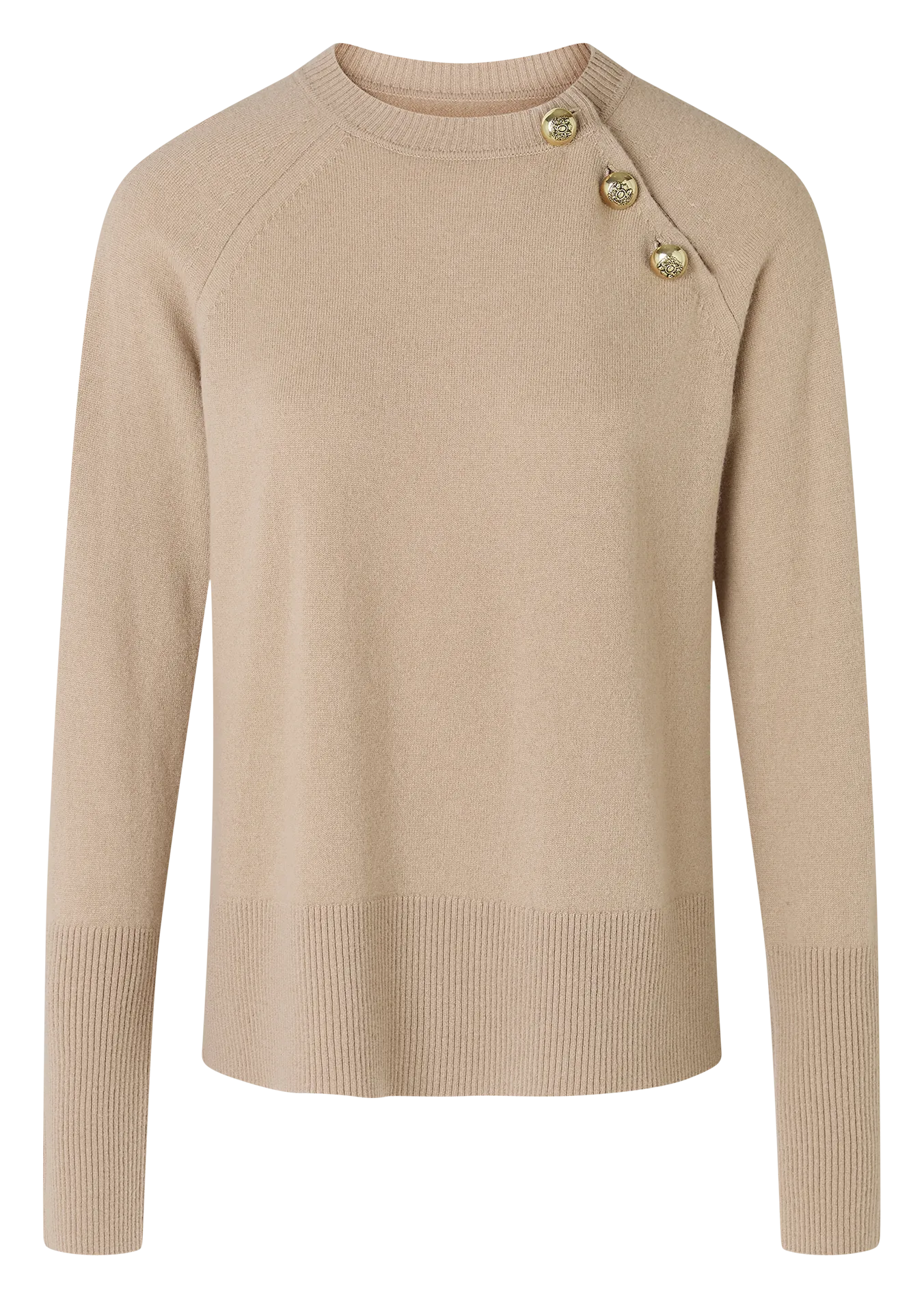  ZAPA   NOAM - Maglione a girocollo in cachemire | Beige